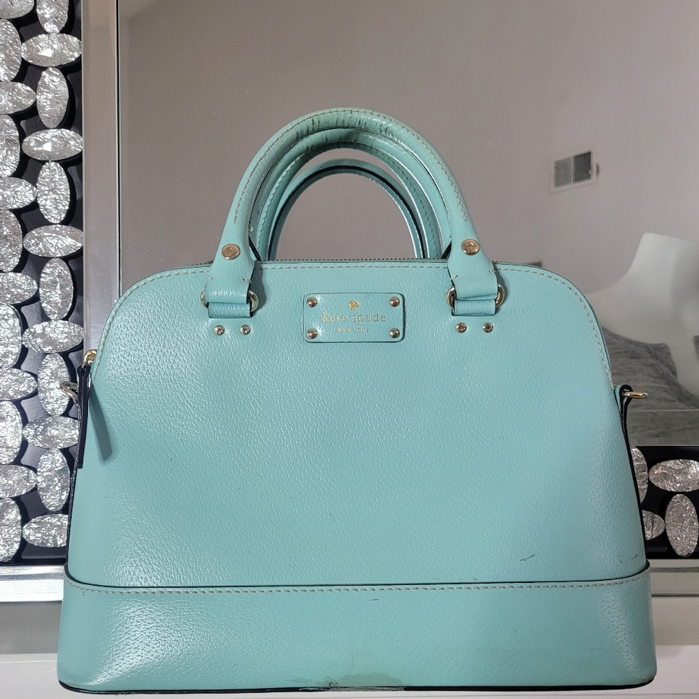 KATE SPADE Wellesley Rachelle Tiffany blue  PURSE - Picture 4 of 9